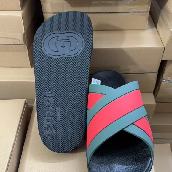 Mens Gucci Sandals With Web Size 41